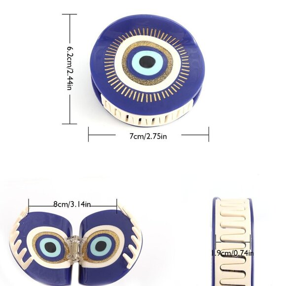 Evil Eye Hair Claw Acetate Hair Clip Gift for Women Stylish Hair Accessory main image 4